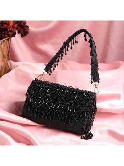HOUSE OF WEBHIN - Nisha Black Flap Bag