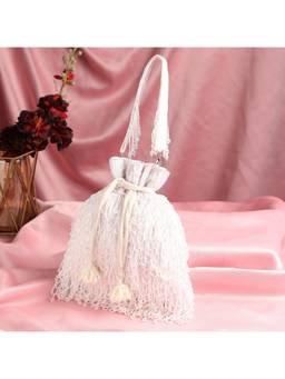 HOUSE OF WEBHIN - Mridula White Potli Bag