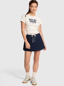 Victoria's Secret - Navy Blue Stripes Regular Skirt