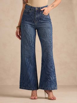 Outzidr - Beige Solid Straight Jeans