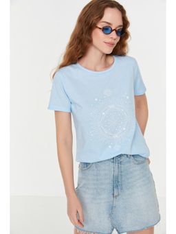 Trendyol - Women's Comfortable Purple T-shirts