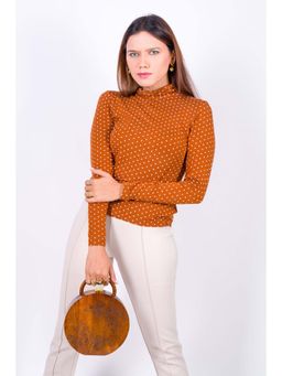 Tash Bags - Round Engraved Sheesham Wood Handbag