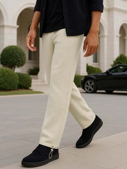 Bewakoof - Heavy Duty 1.0 Men's Beige Textured Oversized Parachute Pants