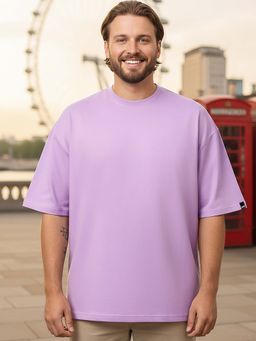 Bewakoof - Heavy Duty 1.0 Men's Purple Oversized Plus Size T-shirt