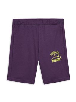 Puma - Essentials MID 90s Kids Purple Shorts
