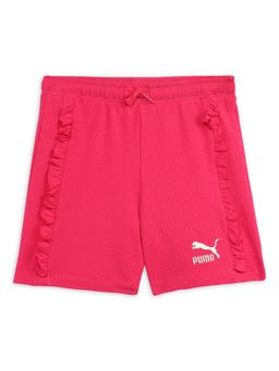 Puma - Ruffle shorts G Girls Pink Shorts