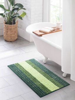 OBSESSIONS - Quick Dry & Anti skid Bathmat, Green