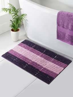 OBSESSIONS - Quick Dry & Anti skid Bathmat, Plum