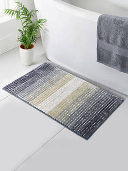 OBSESSIONS - Quick Dry & Anti skid Bathmat, Grey