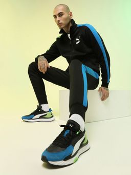 Puma - Wild Rider Rollin Unisex Blue Sneakers (UK 7.5)