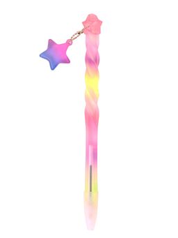 Accessorize London - Multi Girls Star Twist Charm Pen (6-7 Years)
