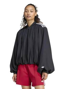 adidas Originals - Women Satin Pleated Track Jacket-Black