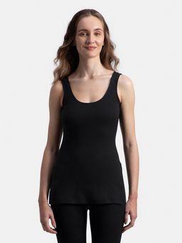 Jockey - 2547 Women Super Warm Combed Cotton Rich Brushed Thermal Tank Top - Black