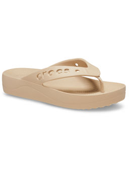 Crocs - Women Baya Flatform Flipflops Beige