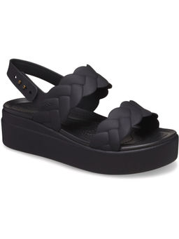 Crocs - Women Brooklyn Woven Black Sandals