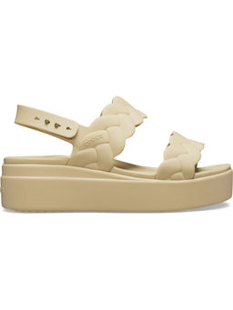 Crocs - Women Brooklyn Woven Off White Sandals