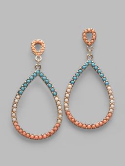 Globus - Rose Gold Plated Geometric Drop Earring-3619188001
