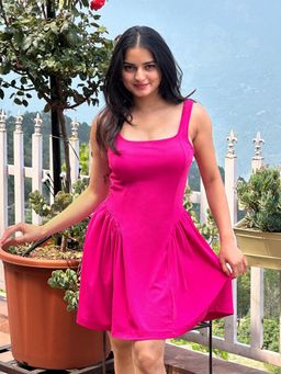 Tandul - Women Stunning Pink Mini Dress