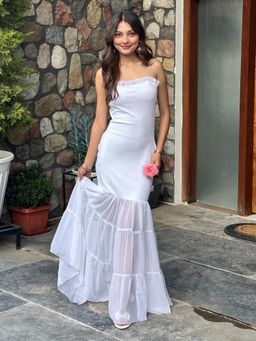 Tandul - Women Stunning White Maxi Dress