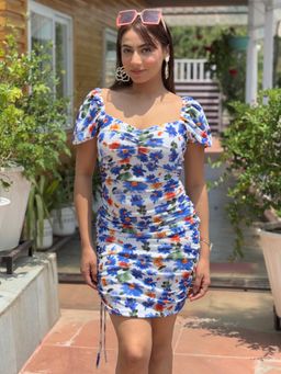 Tandul - Women Floral Printed Mini Dress