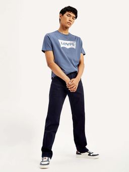 Levi's - Men's 505 Regular Fit Navy Jeans