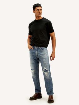 Levi's - Men's 555 Relaxed Fit Blue Jeans