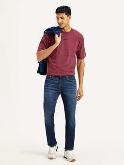 Levi's - Men's 511 Navy Blue Slim Fit Mid Rise Jeans