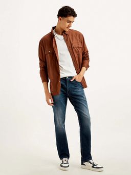 Levi's - Men's 511 Slim Fit Dark-Blue Jeans