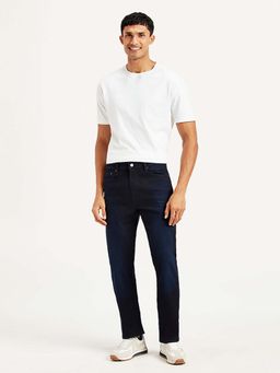 Levi's - Men's 513 Navy Blue Slim Fit Mid Rise Jeans