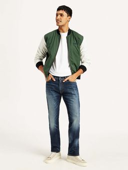 Levi's - Men's 513 Navy Blue Slim Fit Mid Rise Jeans