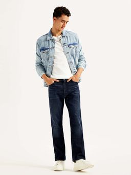 Levi's - Men's 513 Slim Fit Dark Blue Jeans