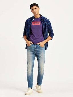 Levi's - Men's 512 Blue Slim Fit Mid Rise Jeans