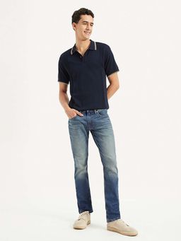 Levi's - Men's 65504 Blue Skinny Fit Mid Rise Jeans