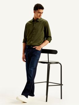 Levi's - Men's 513 Navy Blue Slim Fit Mid Rise Jeans