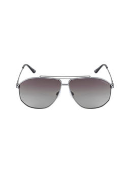Opium Eyewear - Men Grey Square Sunglasses with Polarised and UV Protected Lens - OP-1933-C02