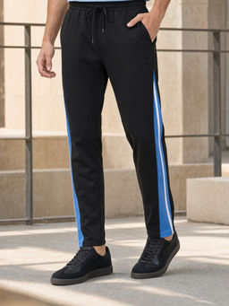 Nobero - Men Miles Straight Fit Trackpant - Black
