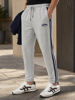 Nobero - Men Originals Relaxed Fit Joggers - Grey