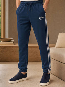Nobero - Men Originals Relaxed Fit Joggers - Blue