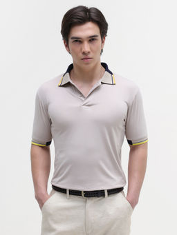CAHOOT - Men's Contrast Collar Regular Fit Polo T-Shirt