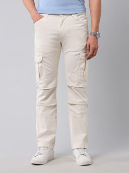 U.S. Polo Assn. Denim Co. - U.S. Polo Straight Fit Pure Cotton Cargo Pant - White