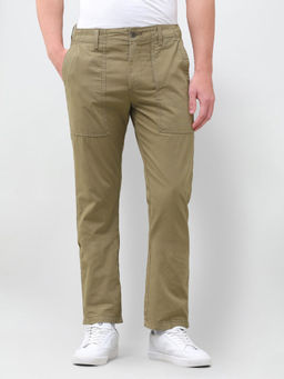 U.S. Polo Assn. Denim Co. - U.S. Polo Harold Slim Straight Fit Mid Rise Trouser - Tan