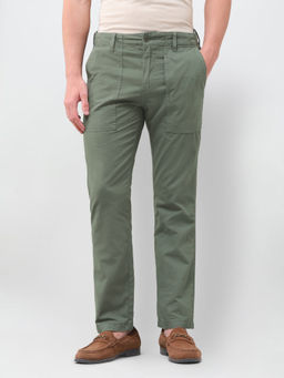 U.S. Polo Assn. Denim Co. - U.S. Polo Harold Slim Straight Fit Mid Rise Trouser - Olive