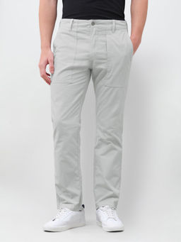U.S. Polo Assn. Denim Co. - U.S. Polo Harold Slim Straight Fit Mid Rise Trouser - Grey