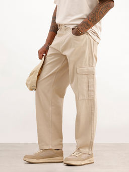 WROGN - Solid Loose Fit Cargo Pant