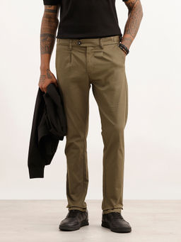 WROGN - Solid Slim Fit Pleated Trouser