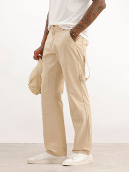 WROGN - Solid Straight Fit Carpenter Trouser - Beige