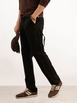 WROGN - Solid Straight Fit Carpenter Trouser - Black