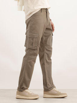 WROGN - Solid Straight Fit Cargo Pant - Olive
