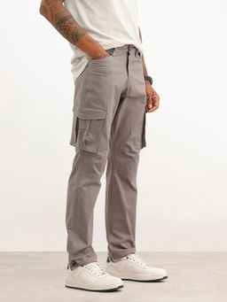 WROGN - Solid Straight Fit Cargo Pant