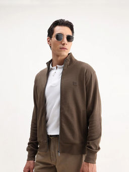 Rare Rabbit - Solid Dark Beige Men's Jacket
